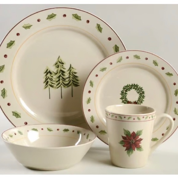 Merry Brite Christmas Dishes 